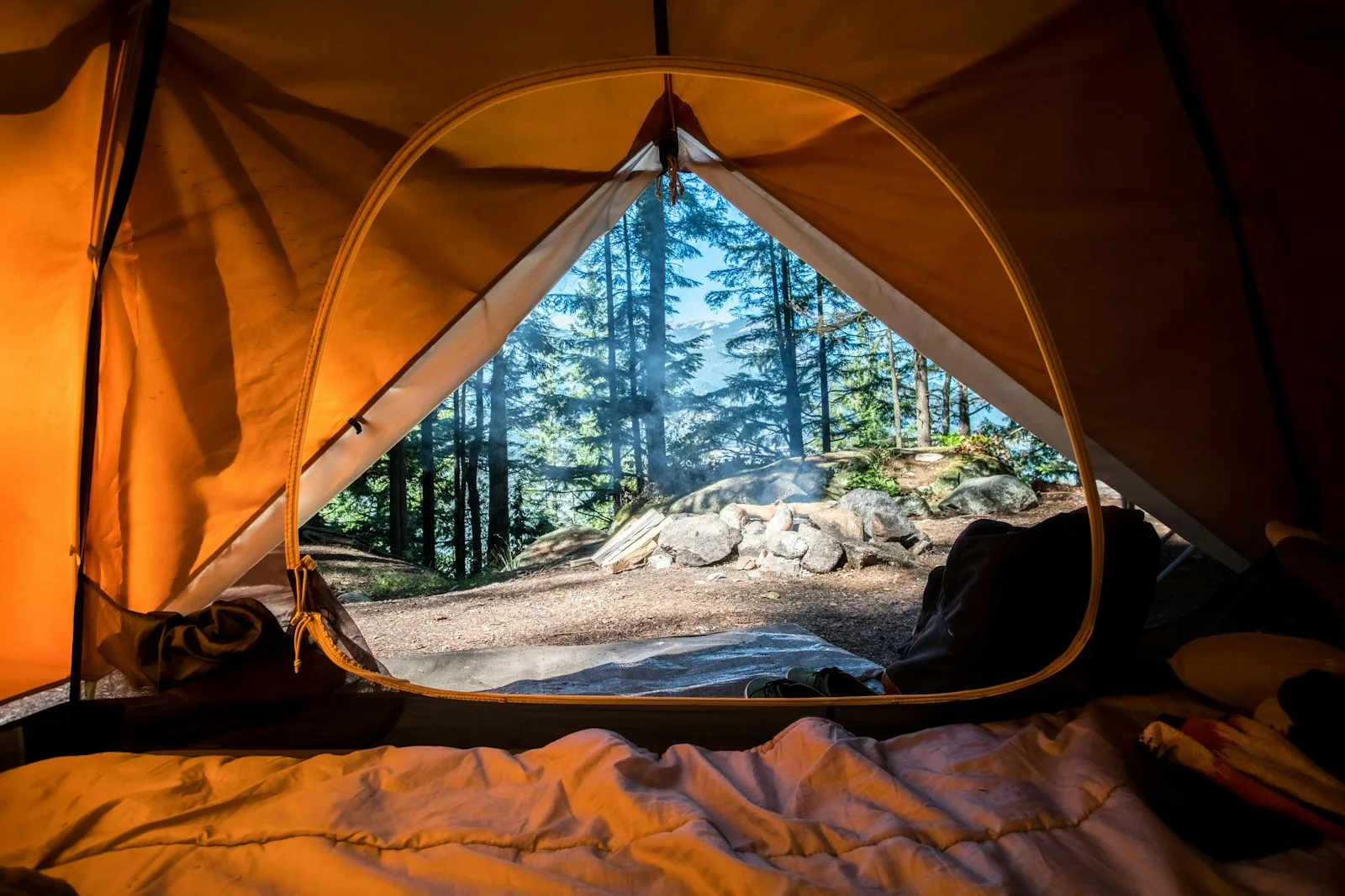 Station solaire EcoFlow et panneau en camping