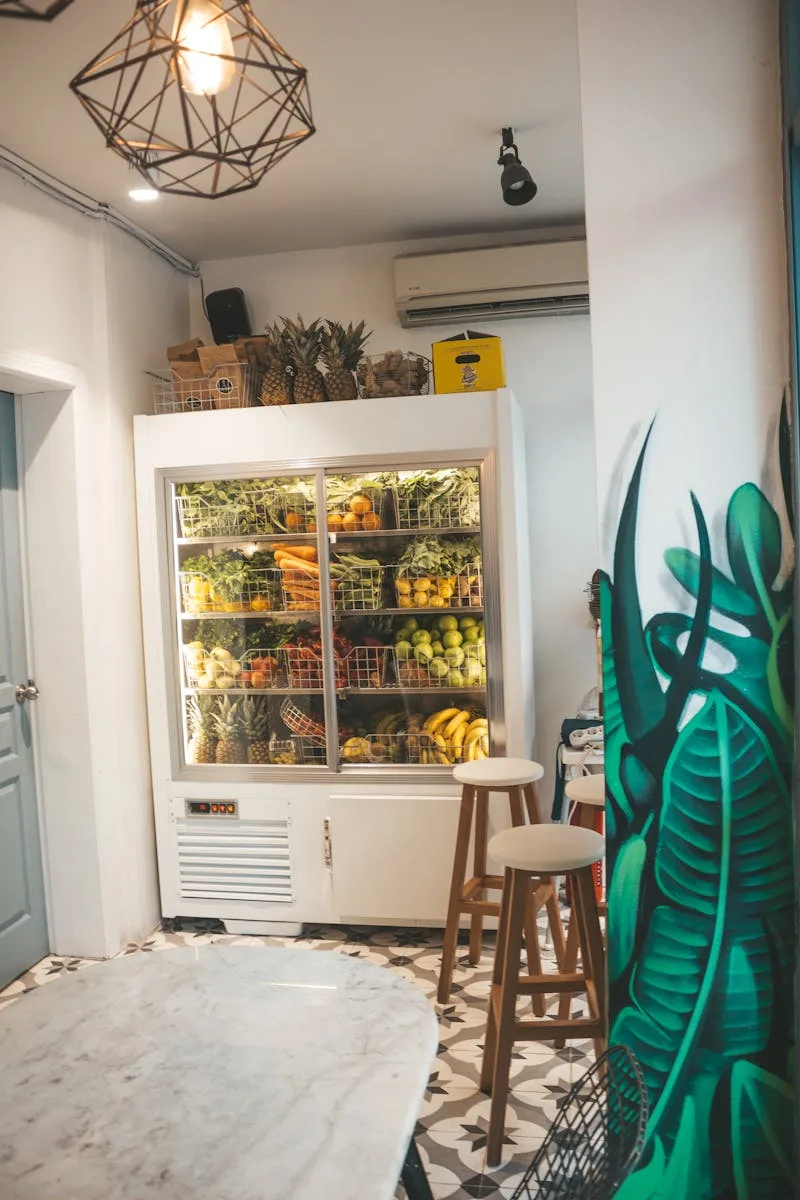 Réfrigérateur alimenté par un panneau solaire